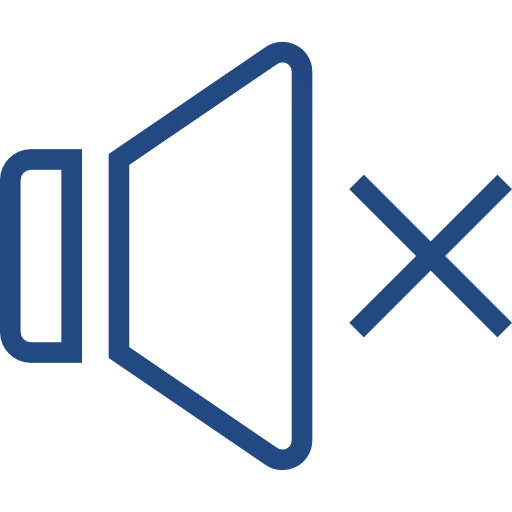 Quiet operation silence icon